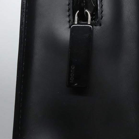 GUCCI Hand Bag Leather Black Auth BA756 - Picture 14 of 16